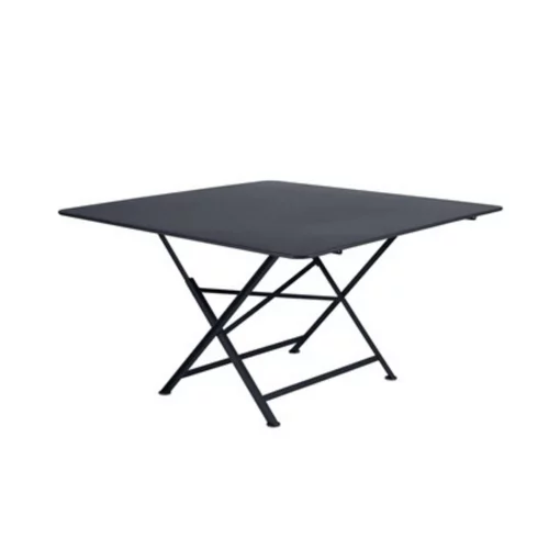 Table carrée pliante coloris carbone Cargo Fermob - 128 x 128 x 74 cm