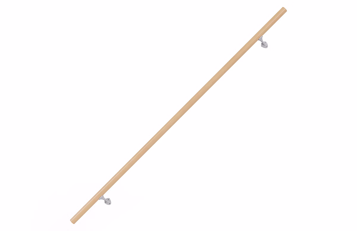 Accessoire d'escalier – Kit main courante hêtre verni 2M Alumin'home