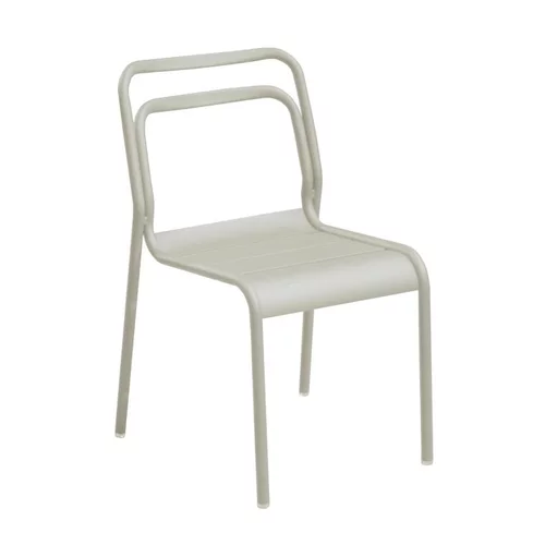 Chaise en aluminium vert sauge Oro - 54,5 x 104 x 59,9 cm