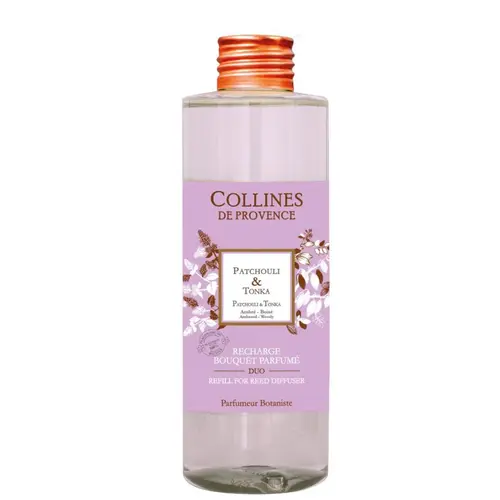 Recharge pour bouquet parfumé Collines de Provence Patchouli Tonka - 200 ml
