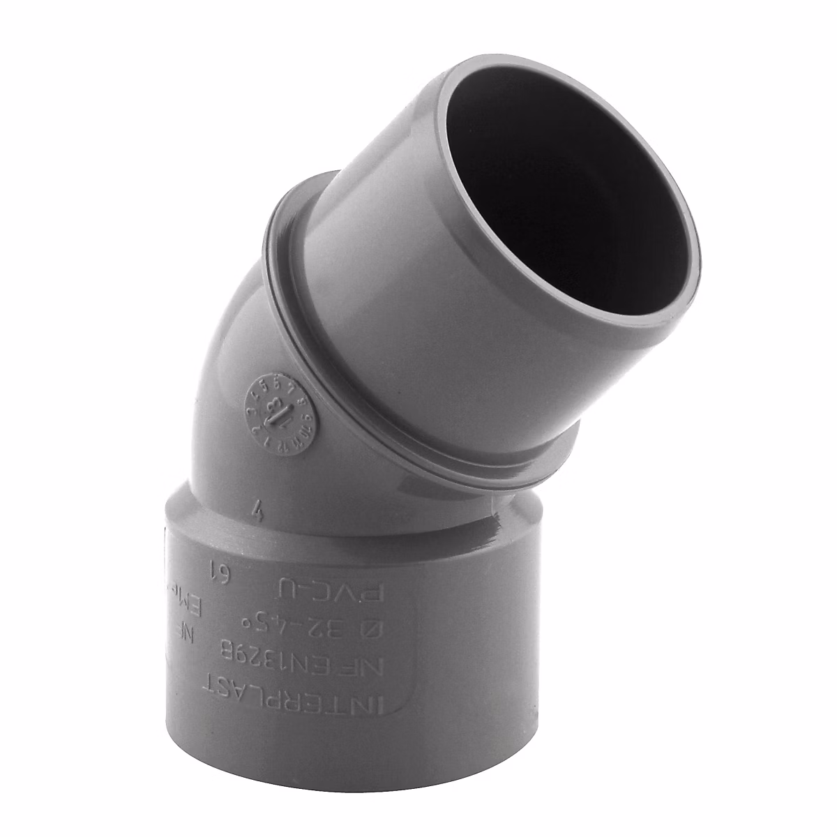 Coude pvc mâle femelle Fitt 45° ø32 mm – Réf. EFDCUOKAU2287287441