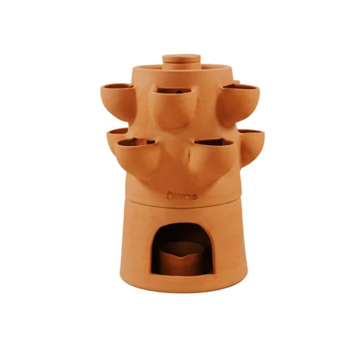 Potager autofertile 1 étage coloris marron en terre cuite terracotta Ceercle - 20 kg