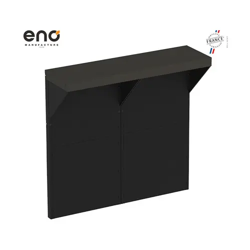 Kit Comptoir FÉLIX Gris Cargo et Noir Eno - 120 cm