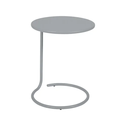 Table basse déportée Coolside coloris gris lapilli en acier Fermob - Ø42 x 53 cm