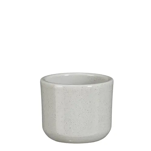 Pot rond coloris gris en céramique Fedor Mica Decorations - 7 x Ø 7 cm