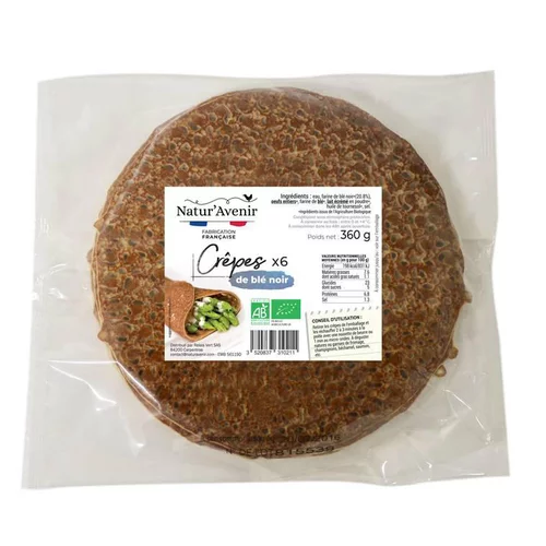 Lot de 6 crêpes au blé noir Natur'Avenir - 375 g