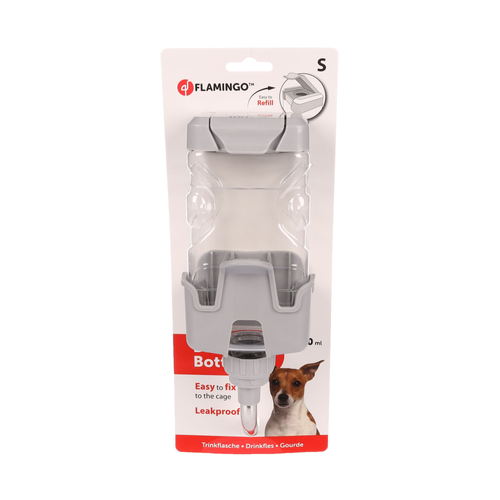 GOURDE POUR CHIEN DUNA FLAMINGO® - 800ML - GRIS CLAIR