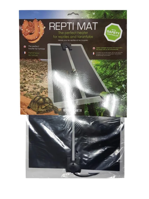 Plaque chauffante pour terrarium coloris noir Reptile Planet Repti Mat 20W - 42 x 28 cm