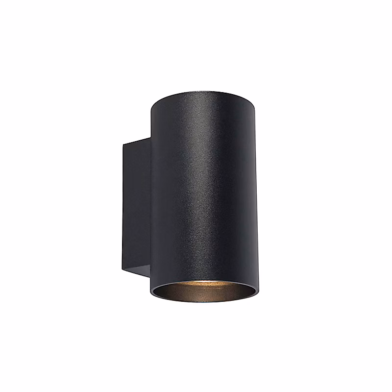 Applique murale moderne ronde noire 2 lumières – Sandy