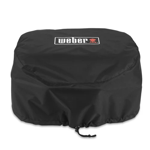 Housse premium en polyester noire pour barbecue Weber Lumin - 51,5 x 47 cm