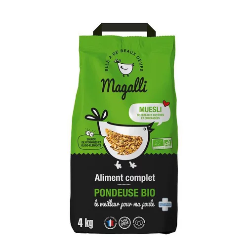 Granulés bio pour poule pondeuse Distrigalli Magalli - 4 kg