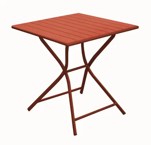 Table Max coloris marron en aluminium - 70 x 70 x 74 cm