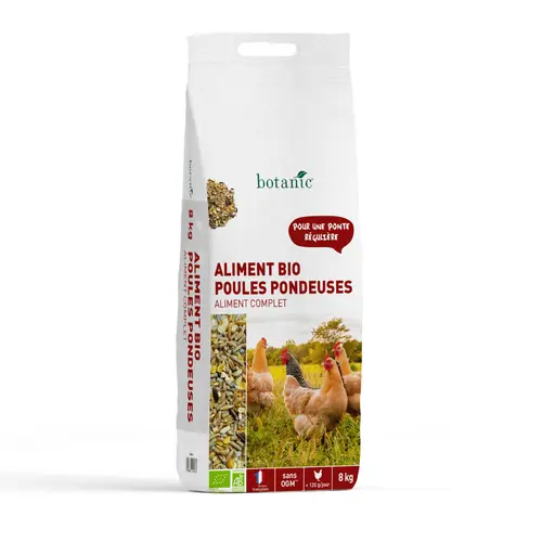Aliment complet bio pour poules pondeuses 8 kg