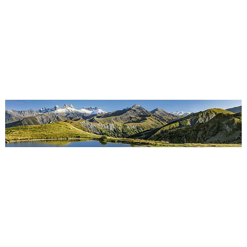 Brise vue imprimé COL CROIX DE FER | H.1 x L.5 m – 100% occultant – Made in France par Scenolia + kit de fixation offert