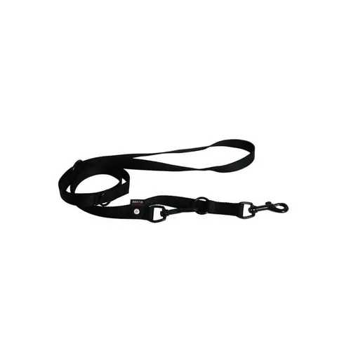 Laisse chien dressage 3pt 20 mm / 200 cm noire