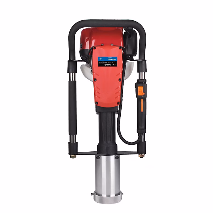 Outil motorisé de jardin – Cloueuse à poteaux IBERFENCE FARMER 80 Essence 37 cc Moteur 4 temps 6 500 tr min