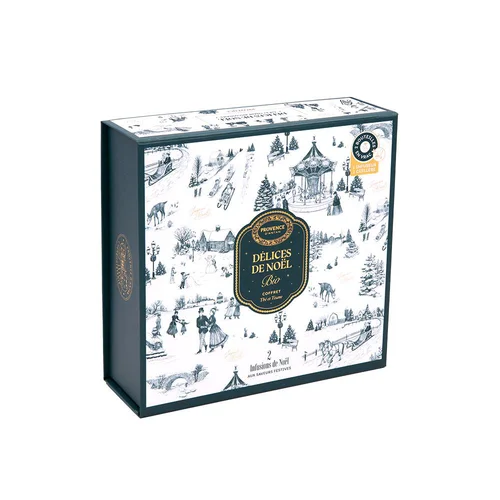 Coffret délices de Noël bio 2 bouteilles avec infuseur Provence d'Antan - 140 g