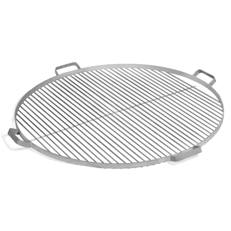 Grille de cuisson en acier inox 80 cm avec 4 poignées à poser sur Brasero - Réf 111274