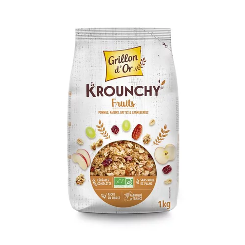Krounchy familial fruits bio 1 kg