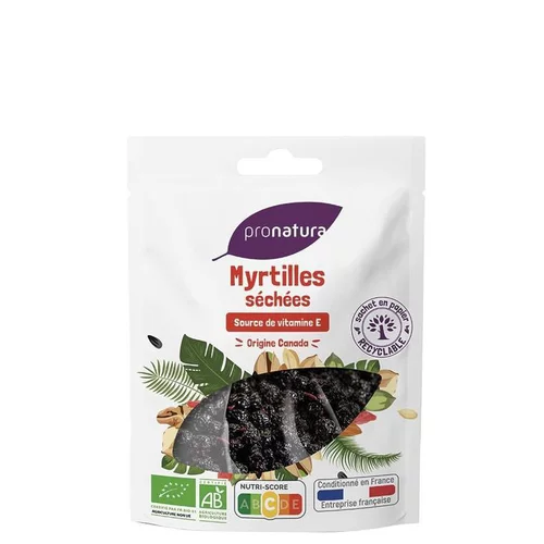 Myrtilles séchées Pronatura - 125 g