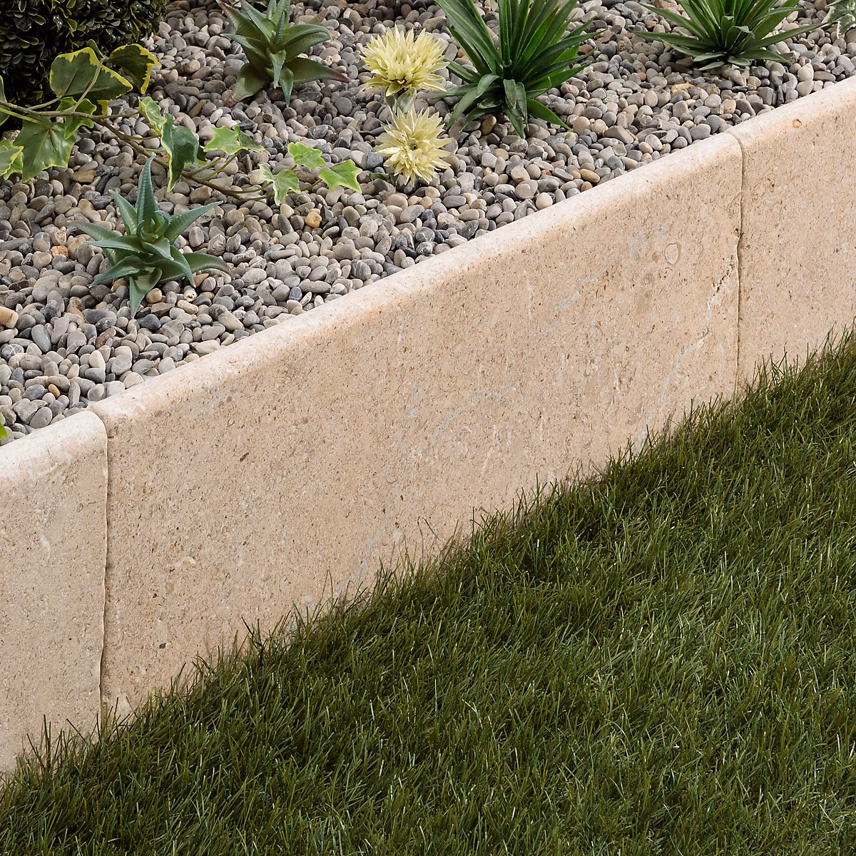 Bordure de jardin Pierre d'Egypte Bronze 60 × 30 × 3 cm (à l'unité) – RO'MA NATURE