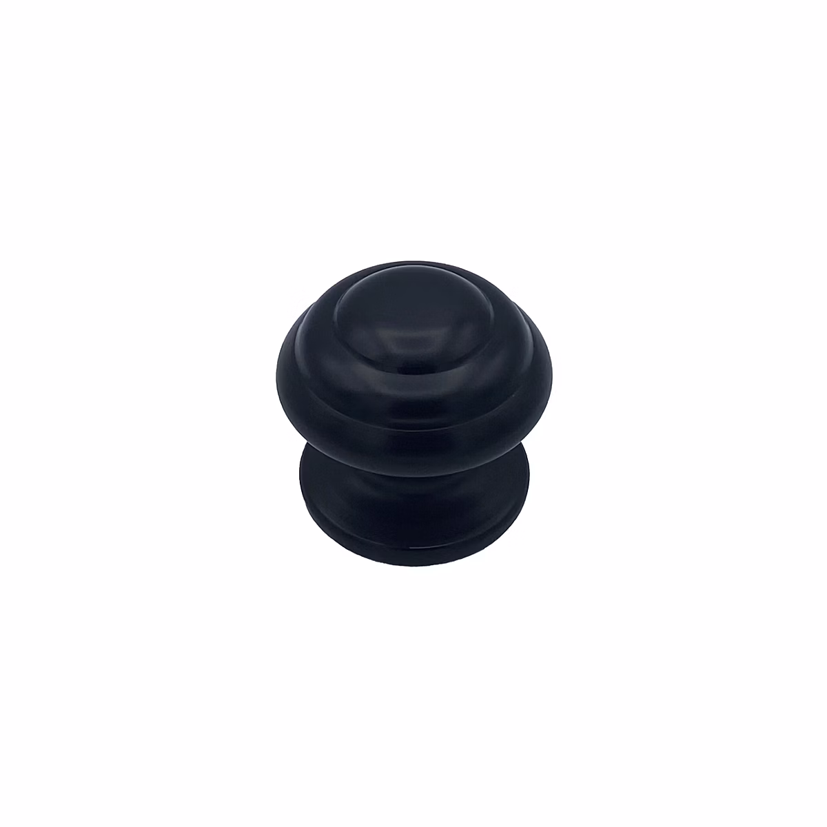 Bouton tirant de porte fixe D70 mm en aluminium Noir | breveté – boutons – lot de 6