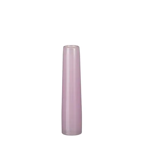 Soliflore en verre coloris lilas Xandra grand modèle - Ø 7 x H 30,5 cm