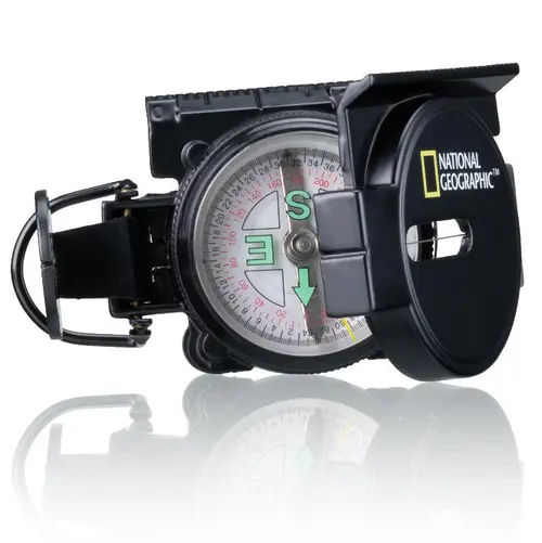 Boussole de navigation noire Bresser - 2,6 x 8,5 x 5,8 cm