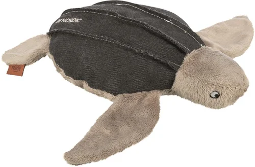 Jouet pour chien en tissu peluche coloris marron et beige tortue Hauke Trixie Be Nordic - 34 cm