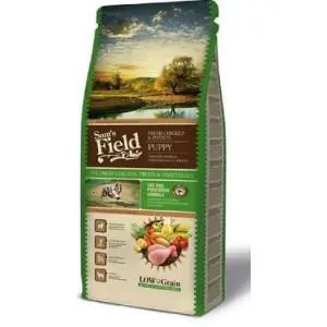 Croquette pour chiot au poulet avec des pommes de terre Sam's Field - 13 kg