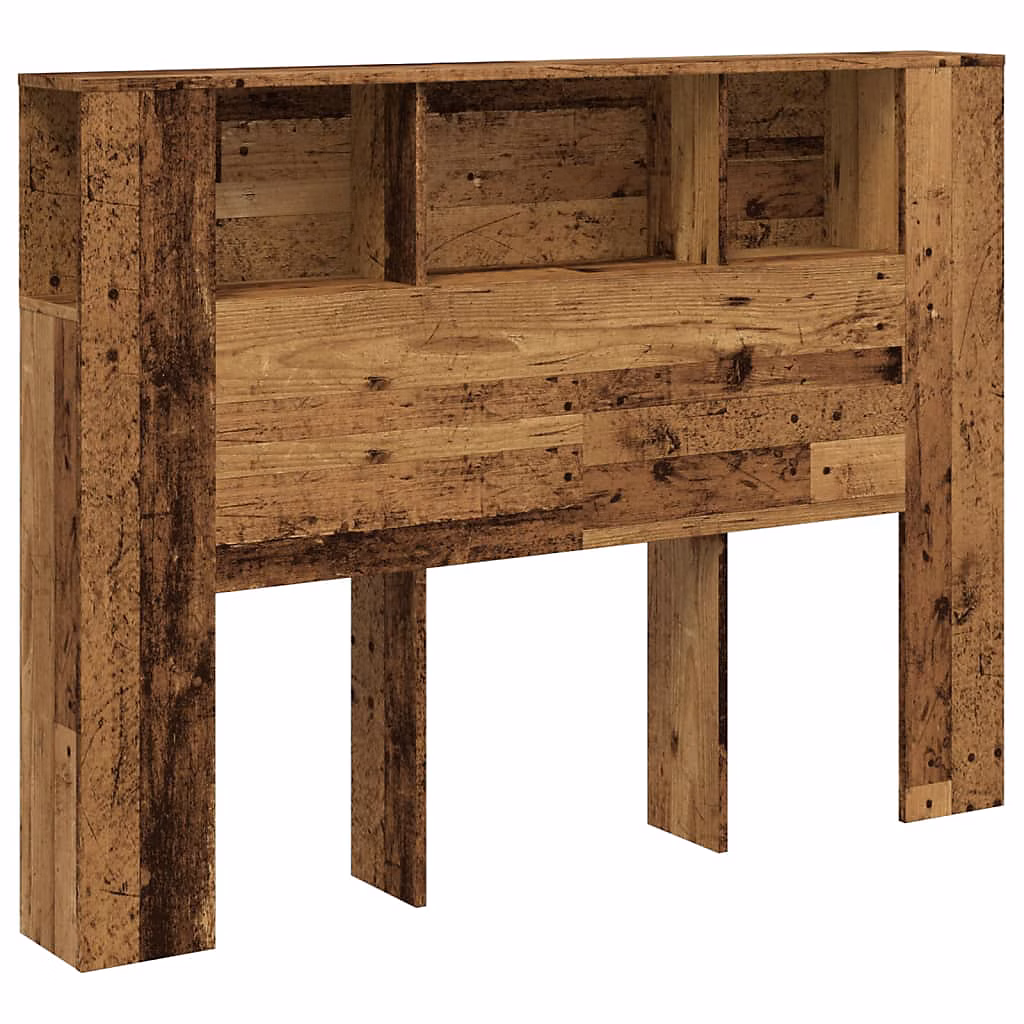 Armoire de tête de lit vieux bois 140x18 – 5x102, 5 cm vidaXL