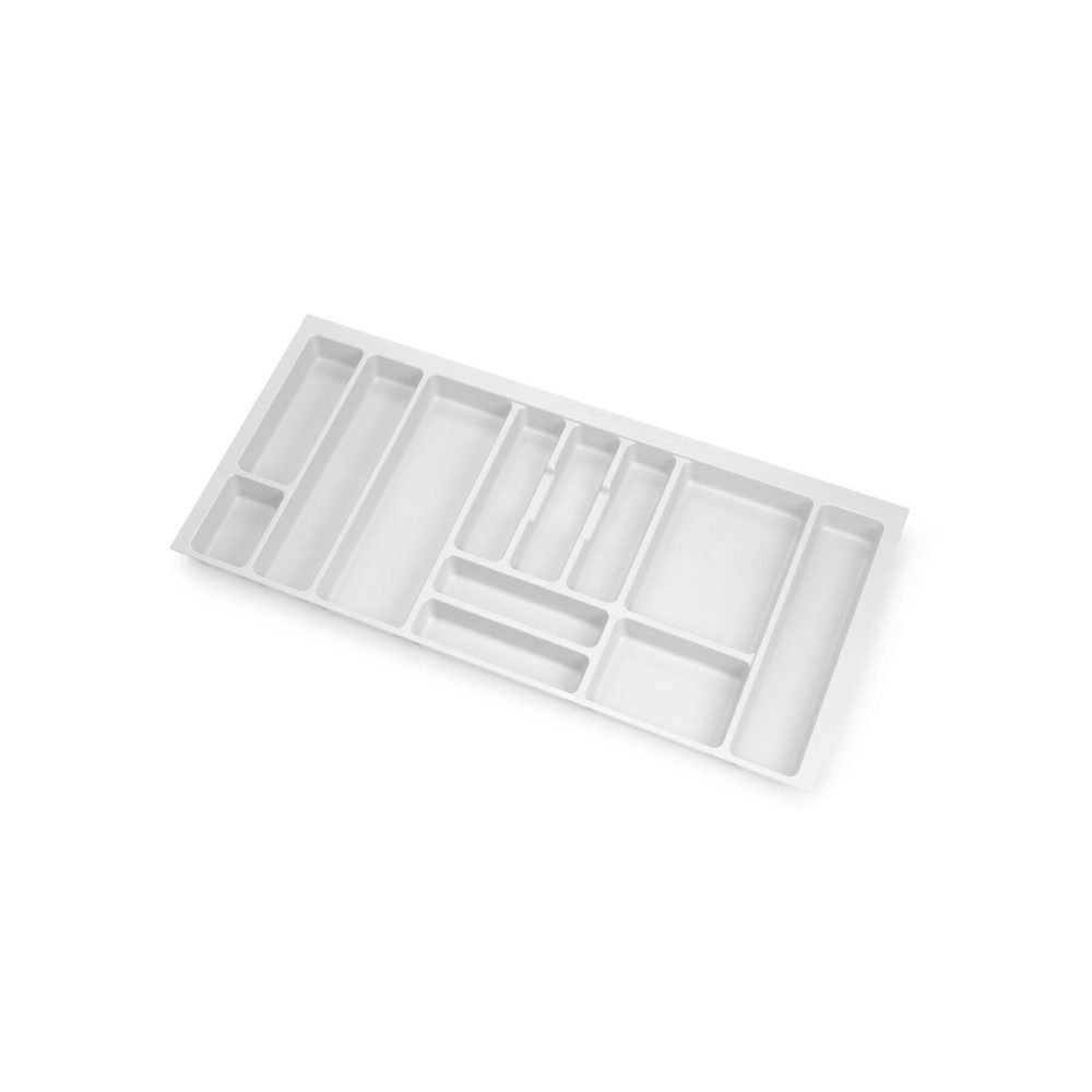 Emuca range | couverts Optima Vertex/Concept – profondeur 500mm – plateau 16mm – module 1.000mm – Plastique – Blanc