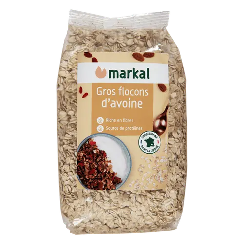 Flocon d'avoine gros bio Markal - 500 g