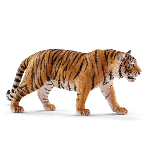 Figurine Tigre du Bengale mâle Série Animaux Sauvages 13x3x6 cm