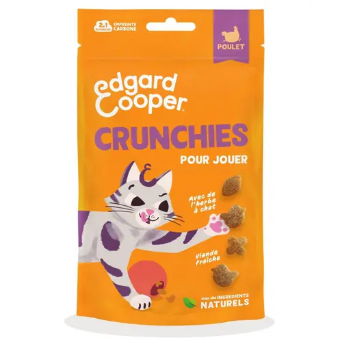 Friandises pour chat au poulet sans céréales Edgard & Cooper Crunchies - 50 g