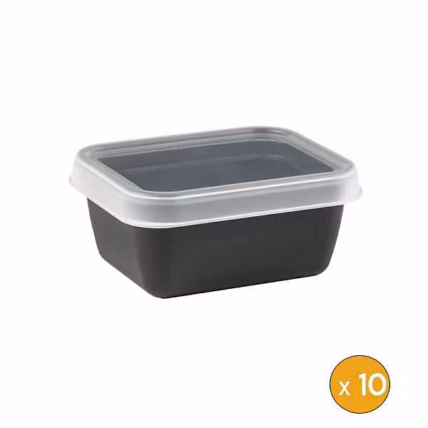 10 boites alimentaires plastique professionnelle 400 ml – Réf. RQZBVKKVN7338387623