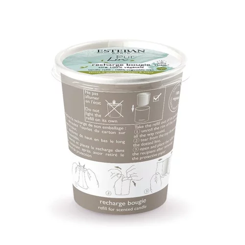 Recharge pour bougies parfumées Pur Lin Esteban - 180g