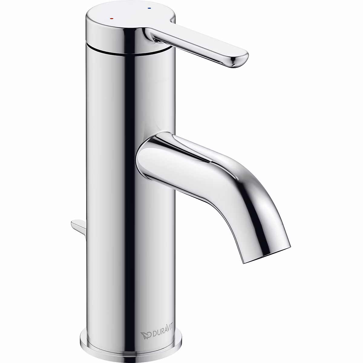 Duravit C.1 Mitigeur monocommande de lavabo S – Chromé Brillant, avec vidage, C11010001010