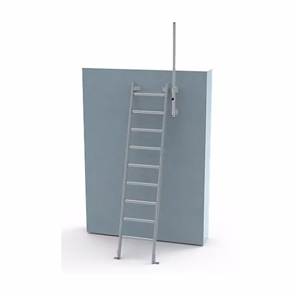 Echelle d'accès puits – Hauteur à franchir 0.73 à 1.00m, Avec crosse, EC-PUITS-INC-100-R