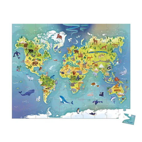 Puzzle Janod Le monde - 100 pièces