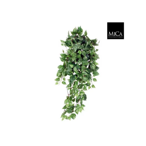 Scindapsus artificiel vert en chute 80x30x15 cm