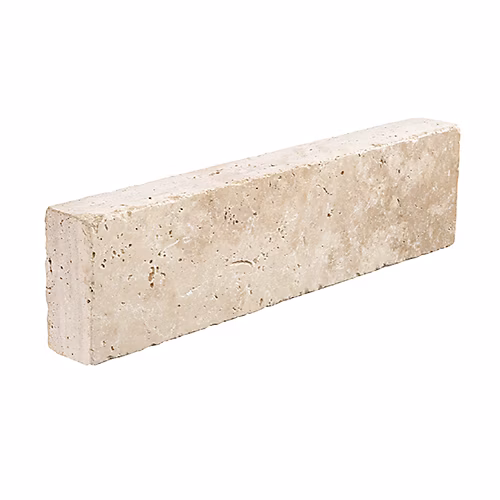 Bordure de jardin pierre travertin Beige Imperia – 50 × 15 × 7 cm, pièce, C, NEGOCE