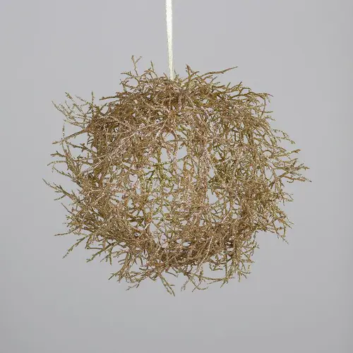 Branche décorative forme boule or - Ø 40 cm