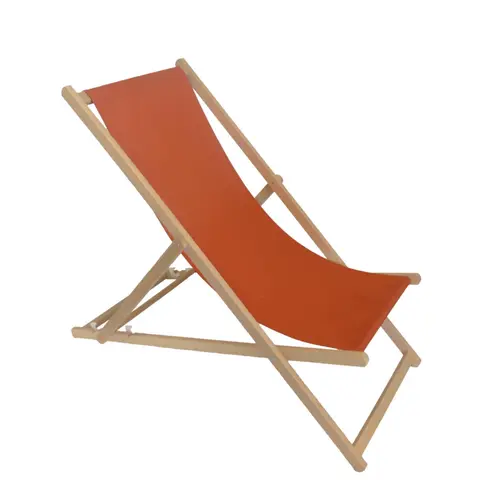 Chilienne agrafée abricot coloris orange en coton - 127 x 56 x 3,5 cm
