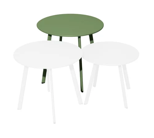 Table basse en acier Proloisirs Massaï -Ø50 x H43 cm