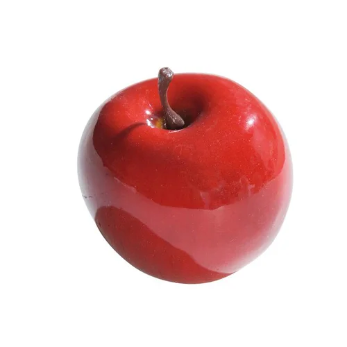 Pomme rouge artificielle décorative - Ø 6,5 cm