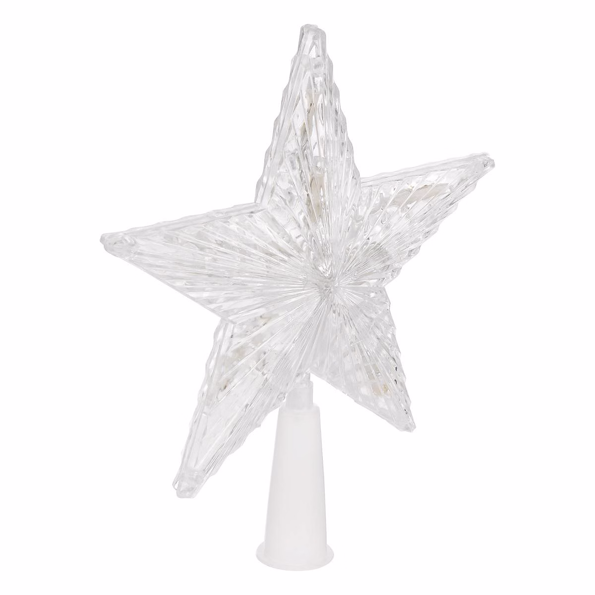 Cimier de sapin intérieur en plastique h27cm – feeric lights & christmas