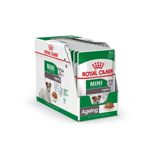 Pâtées pour chien senior de petite race en sauce Royal Canin Mini Ageing 12+ - 12 x 85 g