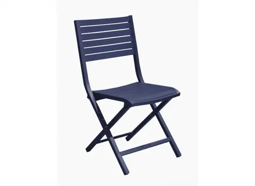 Chaise pliante aluminium bleu, facile à transporter - PROLOISIRS Lucca
