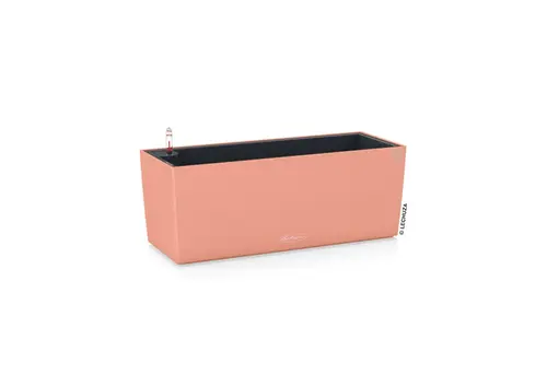 Jardinière à réservoir d’eau Balconera Color kit complet Trend rouge corail - 50 x 19 x 19 cm
